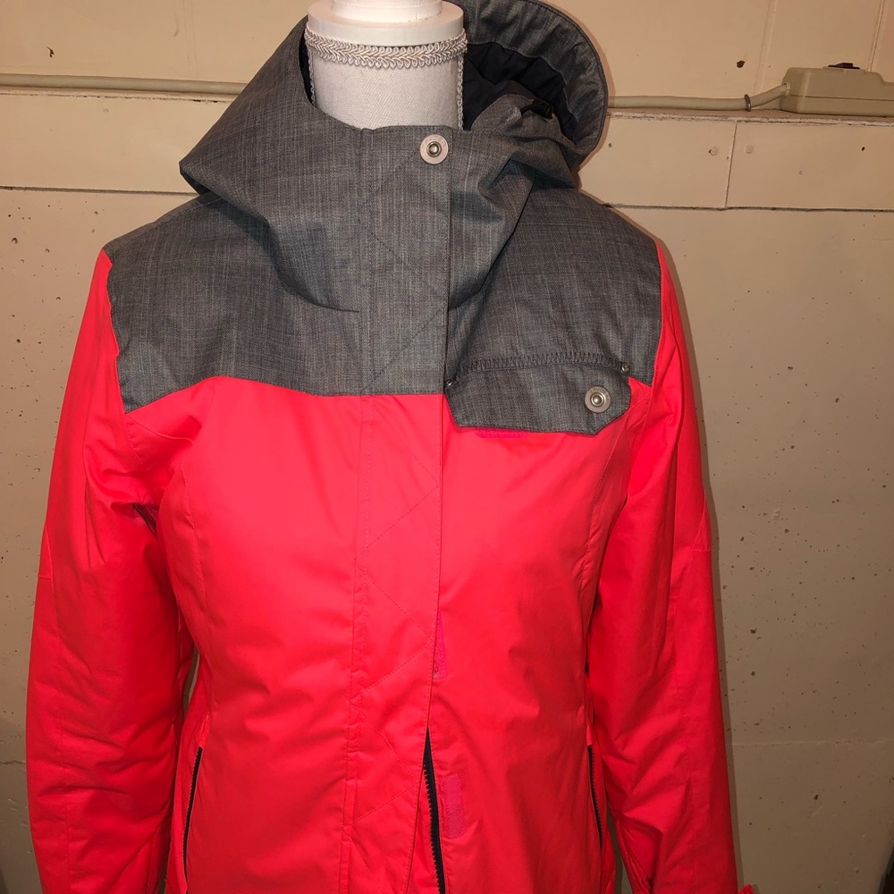 Coral and Gray Spyder Jacket